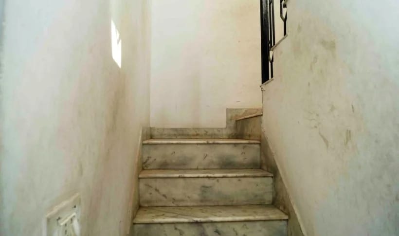 Marble staircase to upper floor